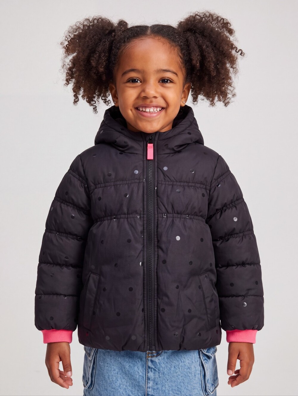 Cherokee Girls 2T Black with Pink Accent Jacket